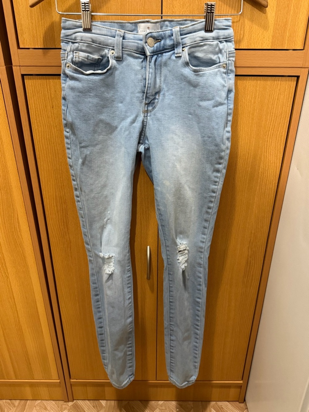 True Craft Light Blue Skinny Distressed Jeans